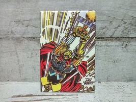 Vintage Marvel Comics Thor Thus Are Legends Born Rectangle Button Pin 1987 3&quot; - £7.04 GBP