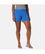 Womens M New NWT Columbia Bright Blue Hike Shorts Pockets UPF 30 Trail P... - £77.09 GBP