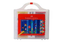 Faber-Castell Oil Pastels (Assorted) (Plastic Box Packing) - 50 Shade (1 SET) - £18.18 GBP