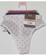 Secret Treasures Women Simply Basic Thong Panties 3 Pack Size L/G 7 (LOC... - $13.85