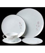 NORITAKE PASADENA Platinum Rim 20-Pc Dinnerware Set 4 place setting - $3,675.34 MXN