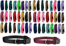 Dog Collar Shelter Rescue Vet Bulk Pack 50 Assorted Color Adjustable Choose Size - £152.55 GBP+