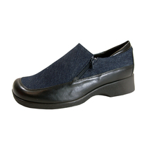 FUZZY Nell Women&#39;s Wide Width Denim Casual Shoes with Zipper  - $39.95