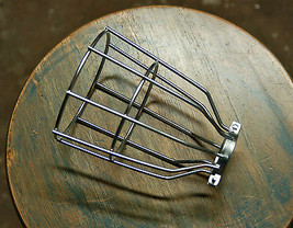 Steel Bulb Guard, Clamp On Metal Lamp Cage, For Vintage Trouble Light Industrial - £5.32 GBP