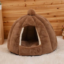 Winter Warm Pet dog Bed Kennel Cat House Sleeping Bag Pumpkin Puppy Cushion Mat  - £67.44 GBP+