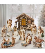 Kirkland Signature Nativity Set 14-Piece Baby Jesus Manger Wise Men Shep... - $3,597.32 MXN