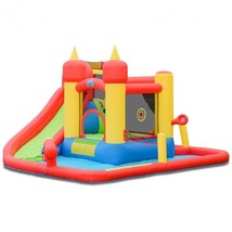 Inflatable Water Slide Jumper Bounce House With Ocean Ball - £466.70 GBP