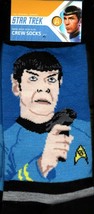 Star Trek Spock Men&#39;s Crew Socks Size 10 11 12 13 - £7.78 GBP