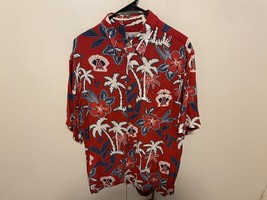 Reyn Spooner Anaheim Angels MLB Baseball Aloha Hawaiian Camp Shirt Men L - £53.72 GBP