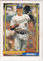 M) 1992 Topps Baseball Trading Card - Billy Spiers #742 - $1.97