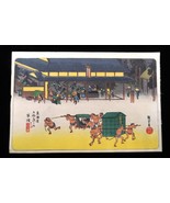 Vtg Woodblock Print Utagawa Hiroshige Kusatsu Post House 53 Stations of ... - €52,09 EUR