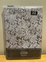 Vintage JC Penney Home Damask Lilac Purple Tablecloth Oblong 60” X 102” NOS - $39.59