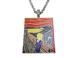 Edvard Munch The Scream Painting Pendant Necklace - £27.96 GBP