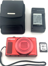 Canon Power Shot SX620 Hs Digital Camera Red 20.2MP 25x Zoom Wi Fi Hd Mint - £240.82 GBP