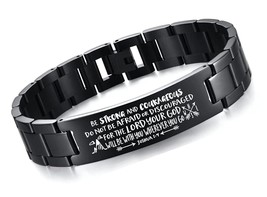 Christian Bracelet for Men Personalized Bible Verse for - £60.59 GBP