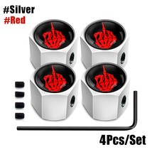 AQTQAQ 1 Set Cool Anti-theft Middle Finger Style Tire Valve Stem Caps, Universal - £60.64 GBP