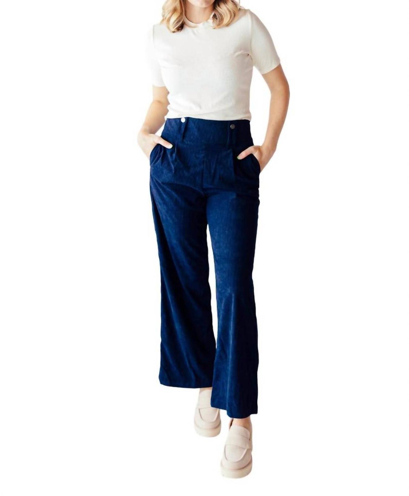 Crescent taylor corduroy cotton pants Navy - $57.00