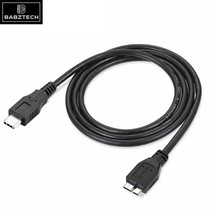 USB 3.1 Type-C USB-C To Micro B Cable For External Hard Drive SSD For MacBook - £4.71 GBP