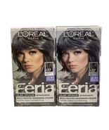 (2) L&#39;Oreal Feria Shimmering Hair Color Permanent Gel Dye 617 Vintage Teal - $19.99