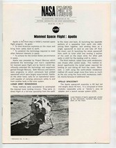 NASA Facts Manned Spacecraft Center Apollo Houston Texas Brochure and Photo 1968 - £23.69 GBP