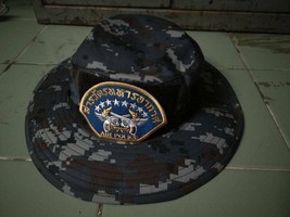 Air Police Patch HAT Royal Thai Air Force Hat Cap Headgear Soldier RTAF HAT - $27.76