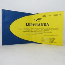 Lufthansa Airline Ticket 07/08/1958 Frankfurt - Rome - Tripoli Flight 427 - £71.68 GBP