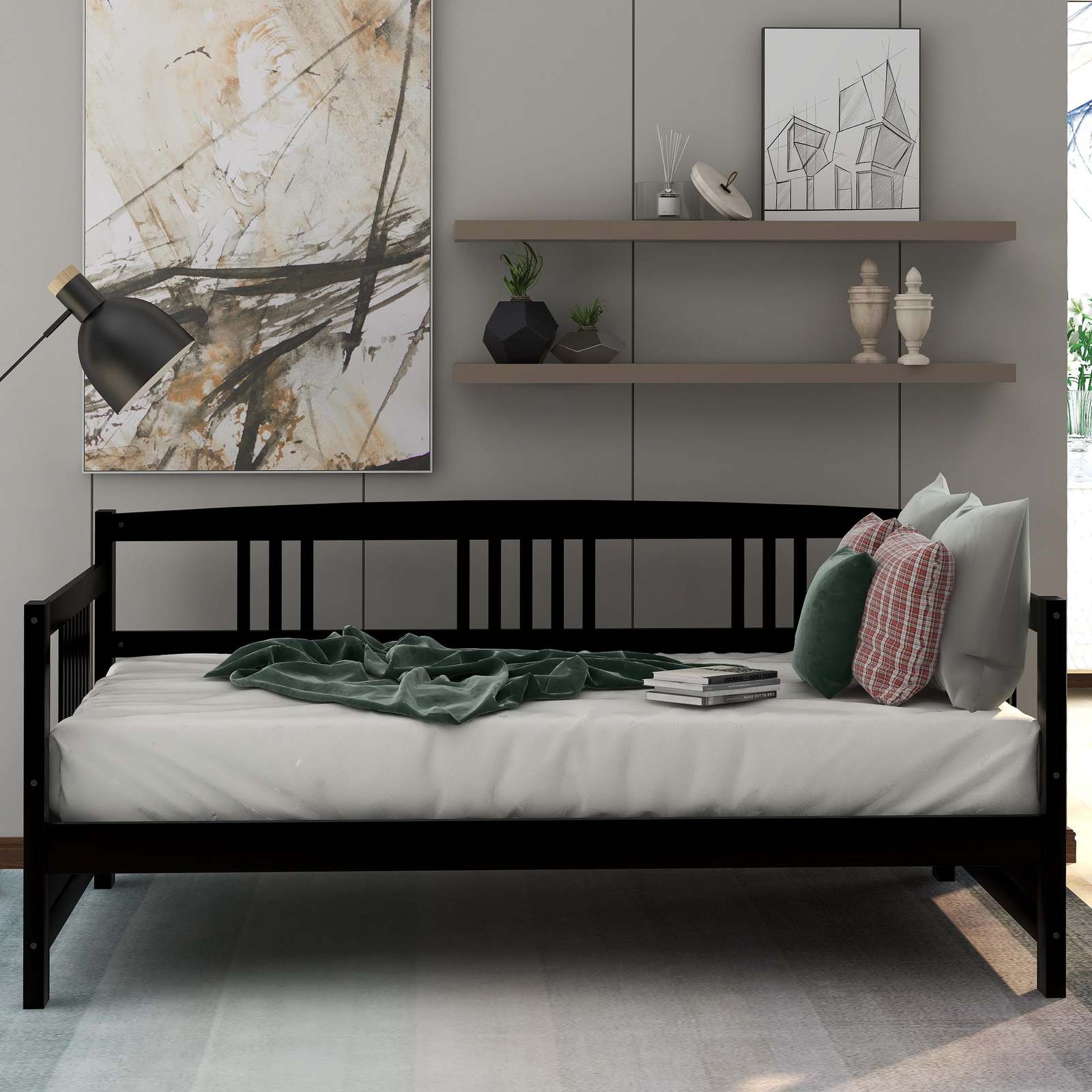 Modern Solid Wood Daybed - Twin Multifunctional, Espresso Finish Item image 5