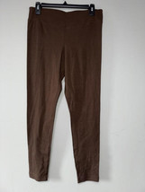 Time &amp; Tru High-Rise Cotton Blend Leggings Chocolate Fudge Size Medium - $19.80