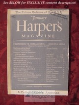 Harper&#39;s January 1945 Wwii Jessamyn West John Fischer Irwin Ross - $12.96