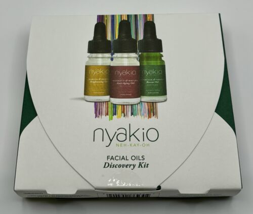 Nyakio Cold Pressed Facial Oils 3-pc Discovery Kit Maracuja Marula Manke... - $11.87
