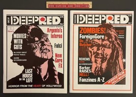 DEEP RED Premiere Issues NO. 1 &amp; NO. 2 Splatter Film Magazines ‘87 &amp; ‘88 FantaCo - £45.96 GBP