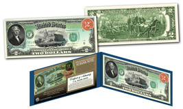 Rainbow 1869 $2 Banknote on Modern $2 US Bill - First Time Jefferson on ... - $294.17 MXN