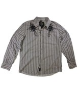 Roar Enough Excuses 2XL Men&#39;s Long Sleeve Embroidered Casual Shirt Style... - £13.98 GBP