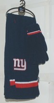 Little Earth NY Giants Chenille Scarf Glove Gift Set New With Tags - £26.27 GBP