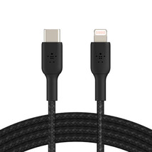 Belkin CAA004bt2MBK Boost Charge Braided USB-C To Lightning Cable (2m / 6.6ft... - £36.62 GBP