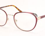 HENRI COOMBES Rohm HC 368 1856 Rosso Bordeaux Rosso/Oro Occhiali 52 20 1... - $61.37