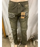GRAY EARTH MEN&#39;S JEANS ASST SIZES OLIVE BC042 BRAND NEW - $29.99
