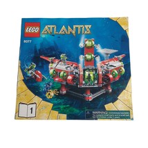 8077 Atlantis Book 1 LEGO Building Manual Instruction Replacement Part - £8.88 GBP