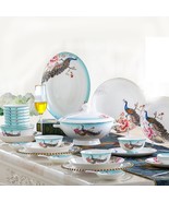 Golandstar Luxurious 60pcs Set Peacock Pattern China Flatware Jingdezhen... - $10,140.62 MXN