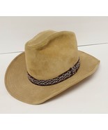 VTG YA YOUNG AN WESTERN COWBOY HAT Brushed Brown Size L (7-7 1/8) - £28.98 GBP