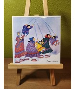 Barbara Lavallee VTG 1999 Signed Trivet SWING SHIFT - $43.41 CAD