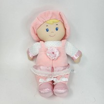 13&quot; Kids Preferred 2013 Baby Girl Doll Rattle Crinkle Pink Stuffed Animal Plush - £29.11 GBP