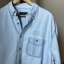Greenwich Time The Advocate Connecticut Denim Long Sleeve Shirt Button M... - $29.69