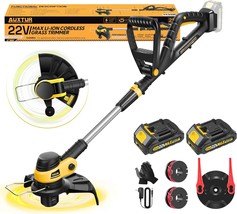 22V Cordless String Trimmers - 90° Pivot Head - Weed Wacker With, Hedge ... - $103.99