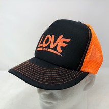 Cobra Love Maui Black Orange Mesh Trucker Snapback Hat Aloha Hawaii Travel - $27.71