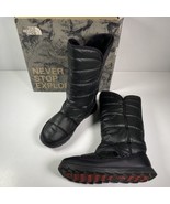 The North Face Amore II Shiny Black Boots Women&#39;s Sz 7 W/ Box EUC - $108.65 CAD