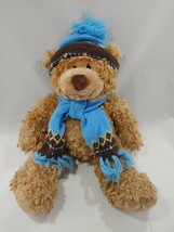 Mary Meyer Teddy Bear Oliver Plush Stuffed Animal Blue Hat Scarf St Jude’s 18 in - £11.01 GBP