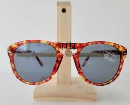 Persol 714 Sunglasses Folding Havana Red Tortoise 106056 Authentic New - $299.95