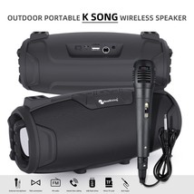 NEWRIXING NR3026M 10W Portable Subwoofer Karaoke Speaker Microphone, Strap Light - $68.70