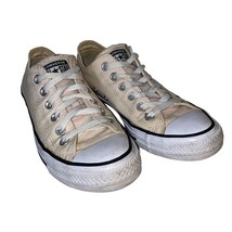 Converse Cream Chuck Taylor All Star Low Top Lace Up Sneakers, W Size 7 ... - $19.99